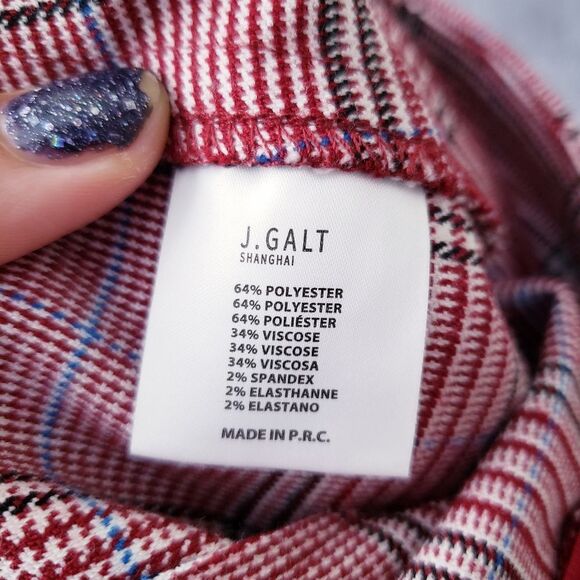 John Galt Red Plaid Mini Skirt size XS - Picture 5 of 12